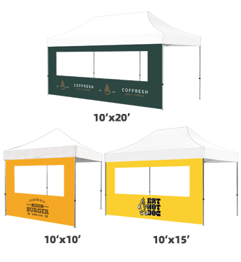 Multifunctional Full Wall for marketing canopy tents
