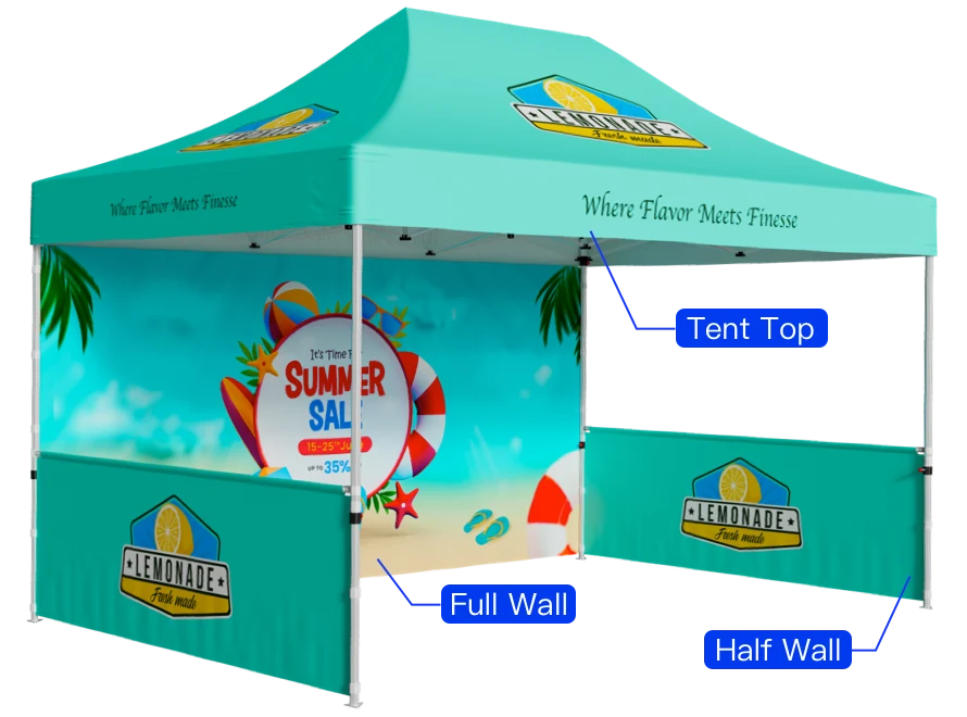 custom tents with logo
