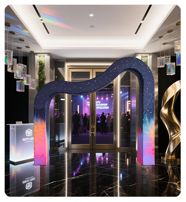 Trade Show Pop Up Tower with Portable Aluminum Tubes