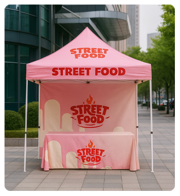 Trade Show Pop Up Tower with Portable Aluminum Tubes