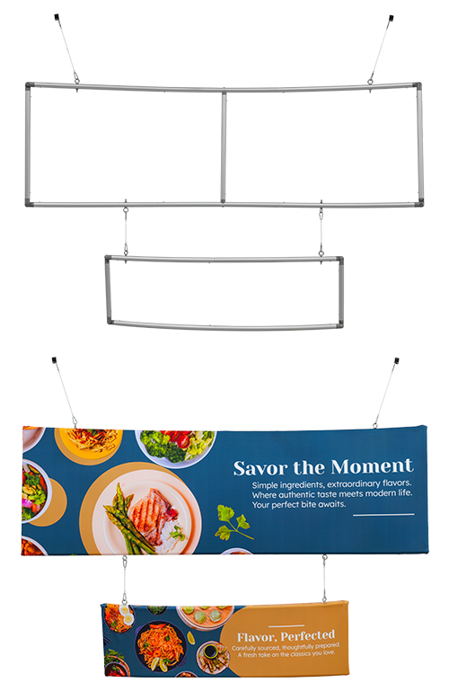 Hexagonal Ceiling Sign