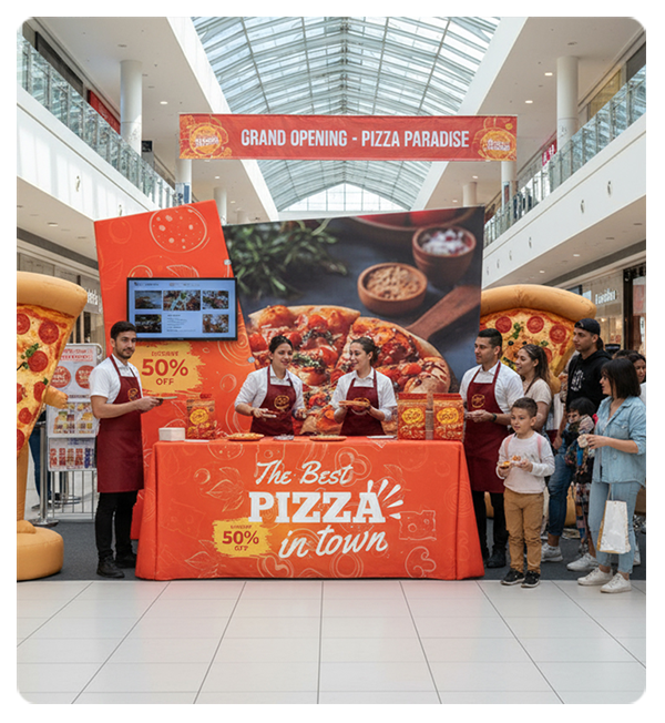 Trade Show Pop Up Tower with Portable Aluminum Tubes