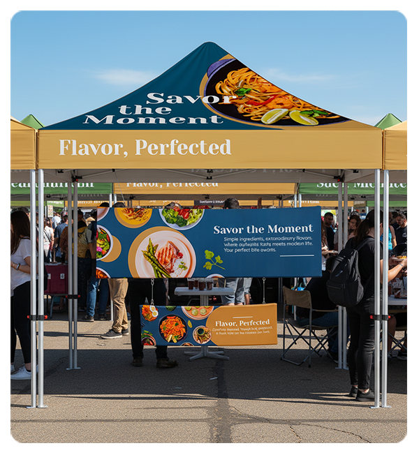 Trade Show Pop Up Tower with Portable Aluminum Tubes