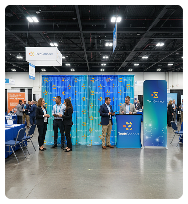 Trade Show Pop Up Tower with Portable Aluminum Tubes