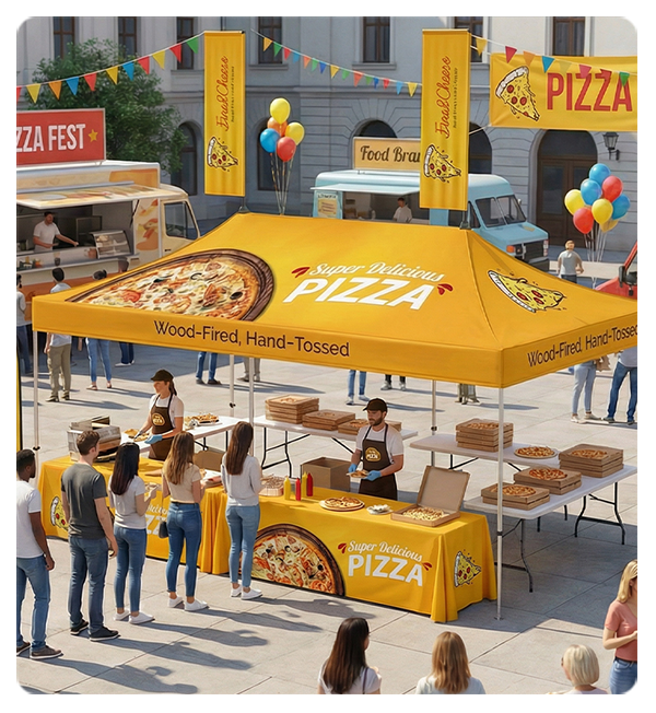 Canopro Centre Peak Flags